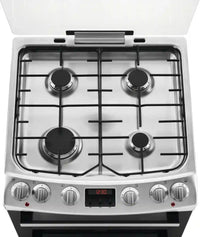 Thumbnail Zanussi ZCK66350XA 60 cm Double Oven, Glass Lid, A Rating Dual Fuel Cooker - 40157563912415