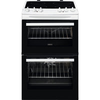 Thumbnail Zanussi ZCV46050WA Top 39/Main 77 Electric Cooker with Double Oven - 40626359009503