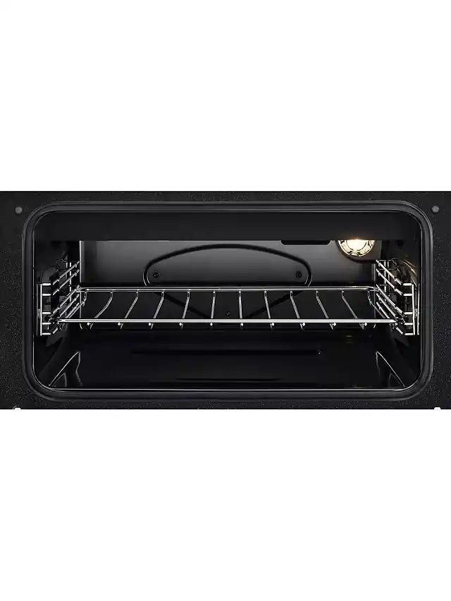 Zanussi ZCV46050WA Top 39/Main 77 Electric Cooker with Double Oven - Black / White | Atlantic Electrics - 40626359107807 
