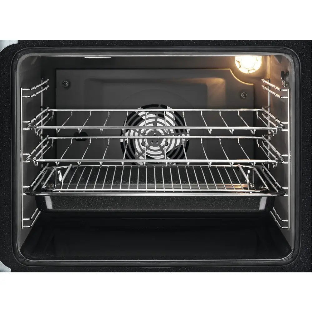 Zanussi ZCV46250XA 55cm Electric Cooker with Ceramic Hob - Stainless Steel | Atlantic Electrics