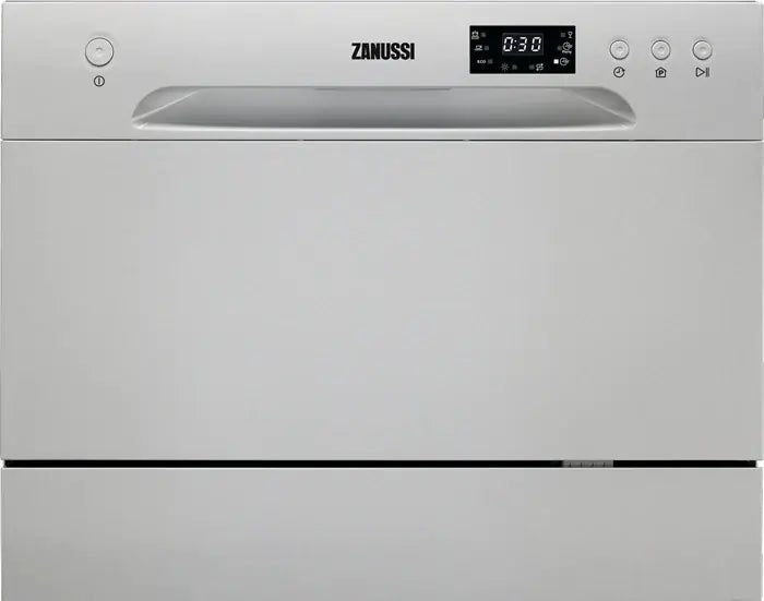 Zanussi ZDM17301SA 5.7 Litter 6 Place, Free Standing Dishwasher Dryer - Silver - Atlantic Electrics - 40157563977951 