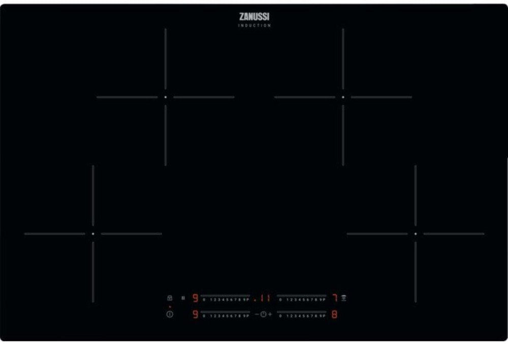 Zanussi ZITN844K 80cm 4 Zone Induction Hob Black | Atlantic Electrics - 41338881081567 
