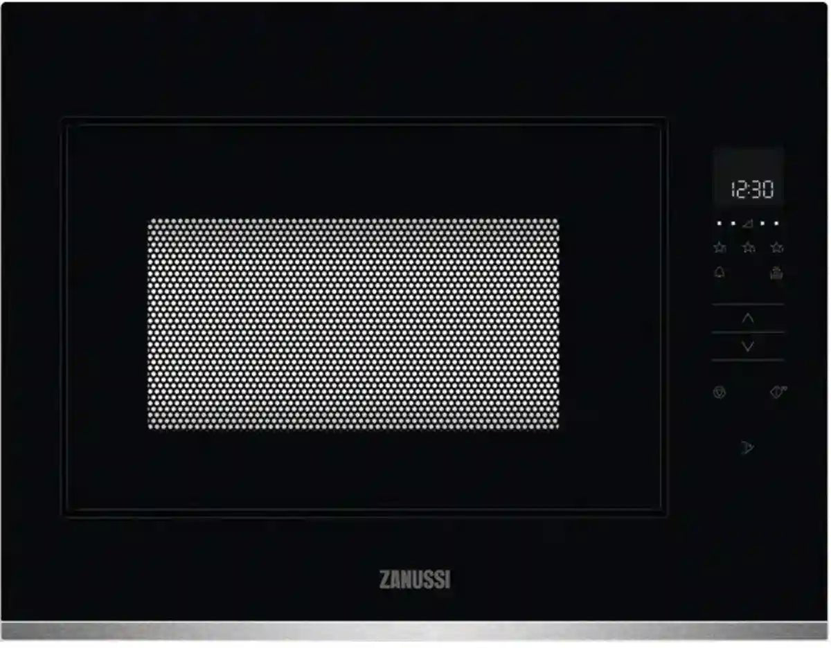 Zanussi ZMBN4SX 900 watt 25 L Built in Solo Microwave - Black - Atlantic Electrics