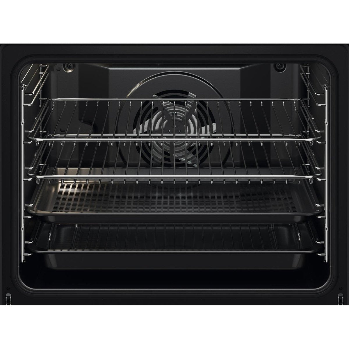 Zanussi ZOHNA7XN 40L Built In Electric Single Oven - Stainless Steel / Black | Atlantic Electrics