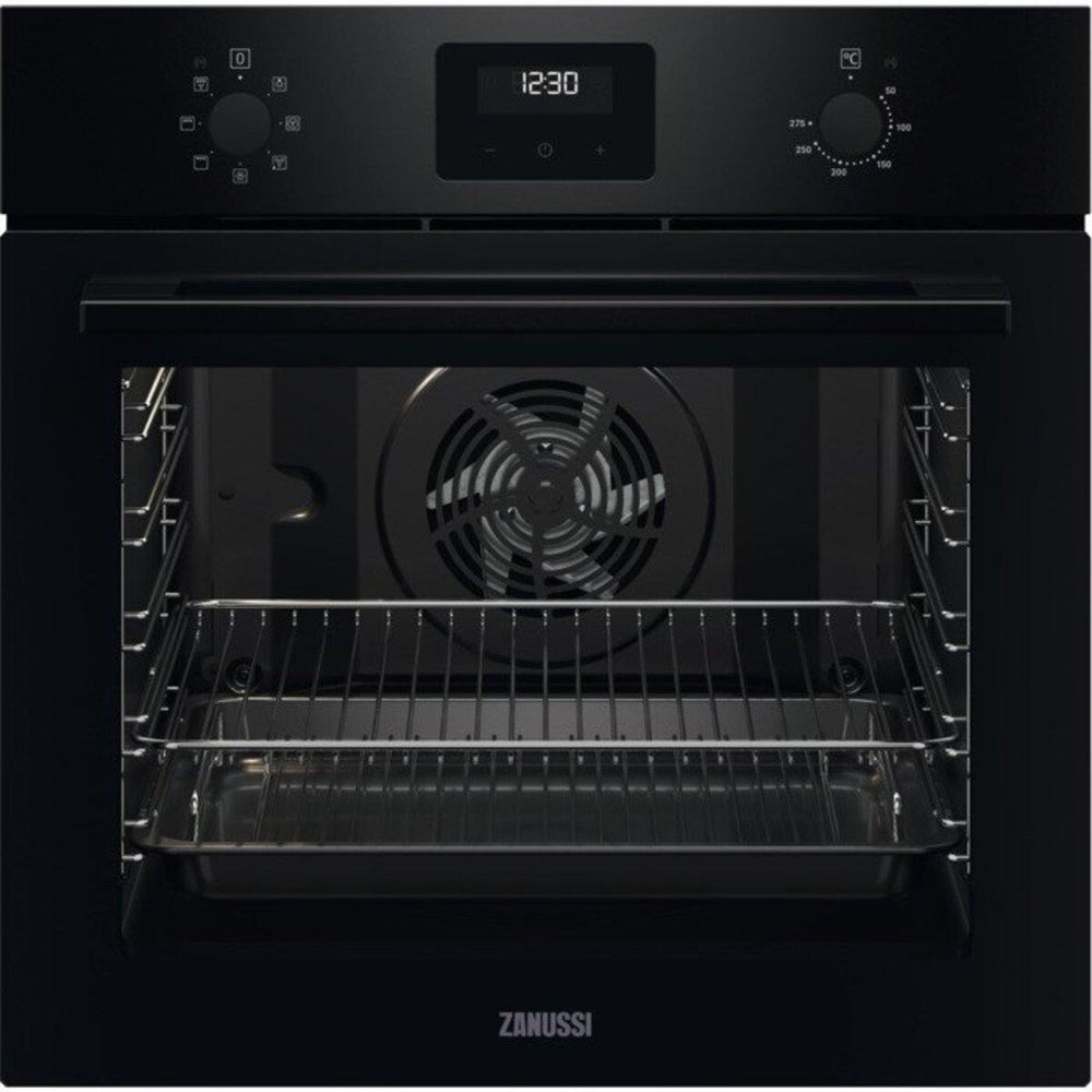 Zanussi ZOHNX3K1 Built In Single Oven Electric - Black | Atlantic Electrics - 41410610397407 