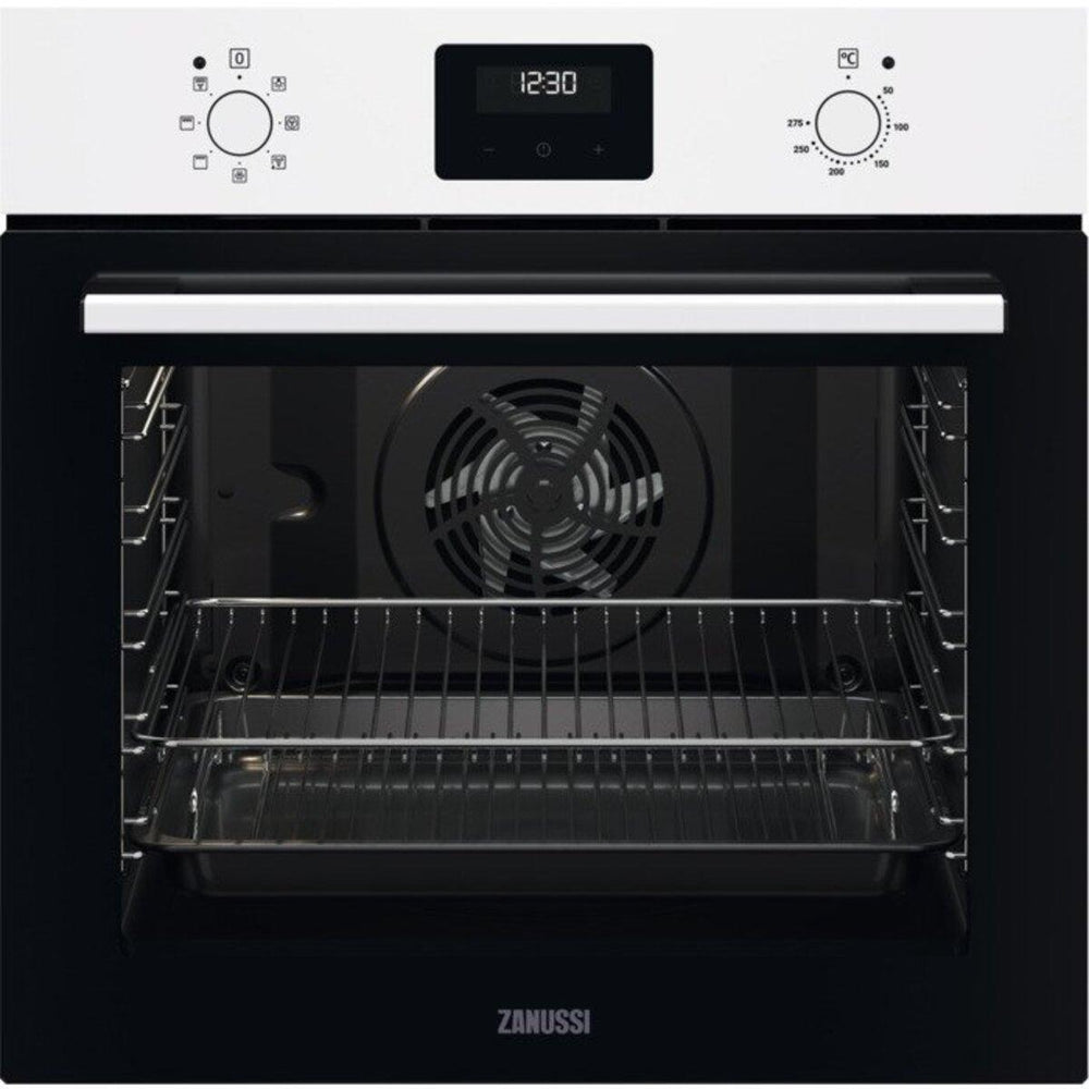 Zanussi ZOHNX3W1 Built In Single Oven Electric - White | Atlantic Electrics - 41410610594015 