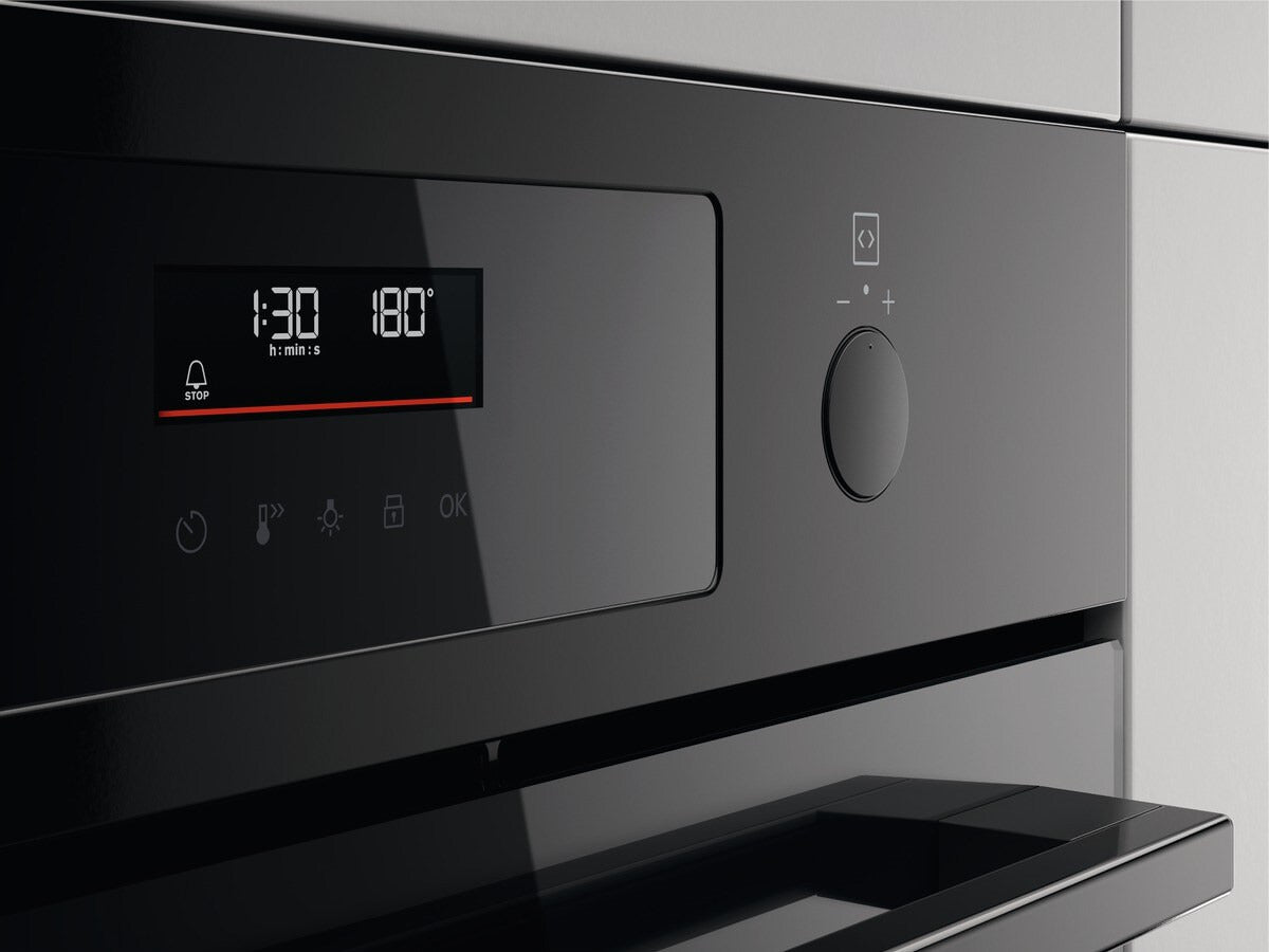 Zanussi ZOPNX6KN Built In Electric Single Oven with Pyrolytic Cleaning - Black | Atlantic Electrics