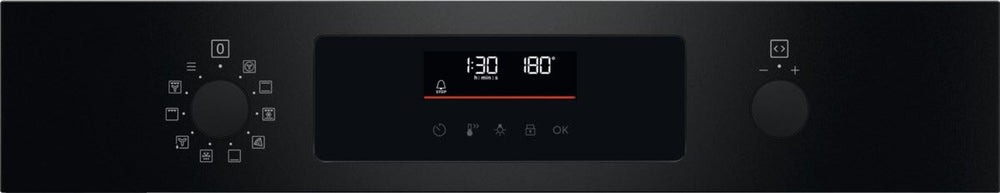 Zanussi ZOPNX6KN Built In Electric Single Oven with Pyrolytic Cleaning - Black | Atlantic Electrics - 41355837309151 