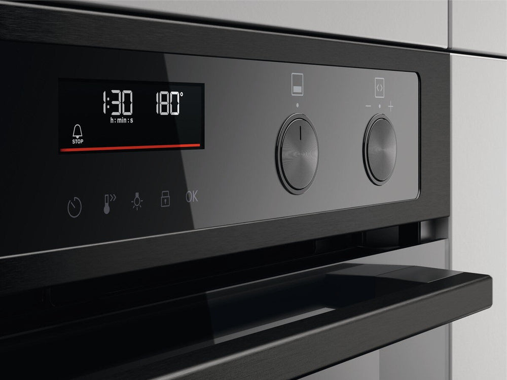 Zanussi ZPCNA7KN AirFry Built Under Electric Double Oven - Black | Atlantic Electrics - 41355837079775 
