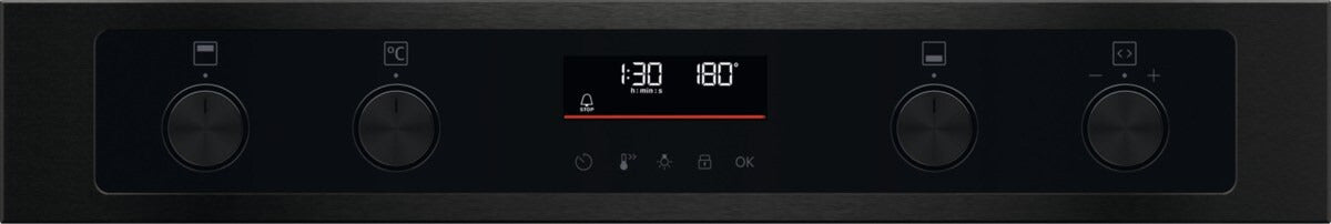 Zanussi ZPCNA7KN AirFry Built Under Electric Double Oven - Black | Atlantic Electrics