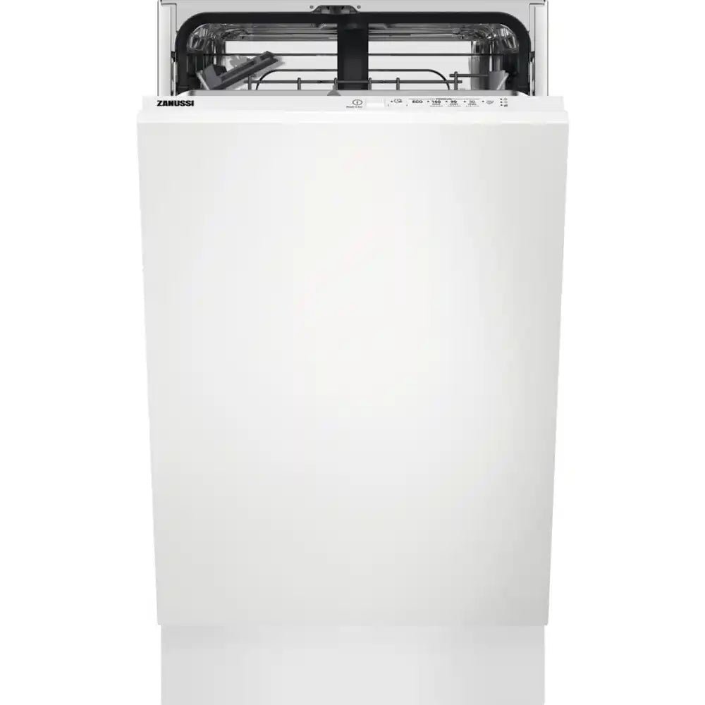 Zanussi ZSLN1211 Built-In Fully Integrated Slimline Dishwasher 9 place - White - Atlantic Electrics - 40639512903903 