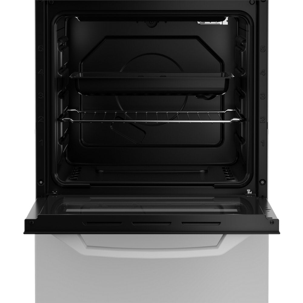 Zenith ZE501W 50cm Single Oven Gas Cooker with Gas Hob - White | Atlantic Electrics - 39478567764191 